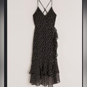 Abercrombie & Fitch Now-And-Forever Ruffle Hem Maxi Dress